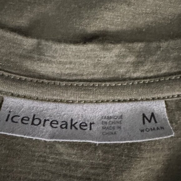 Icebreaker  Women’s Tech Lite II SS Scoop Neck Tee Size M Circle T-shirt Green - Picture 7 of 8